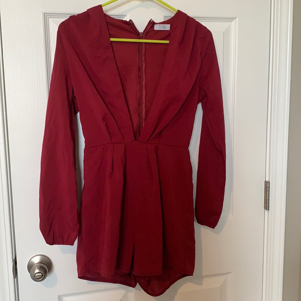 Low-cut Romper